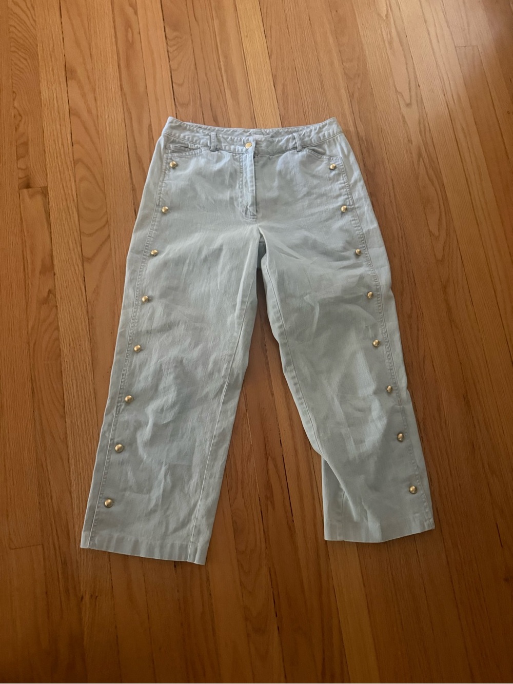 Spanner jeans with gold buttons size 6